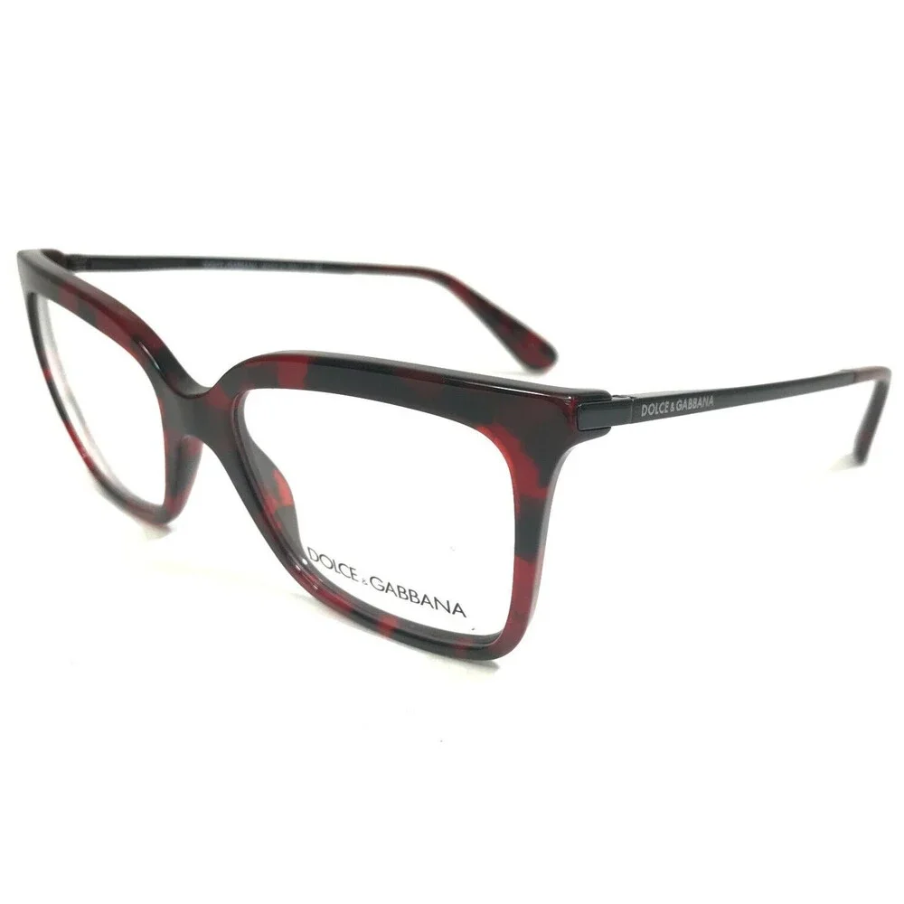 Dolce & Gabbana Eyeglasses Frames DG3261 2889 Black Red Tortoise 51-17-145